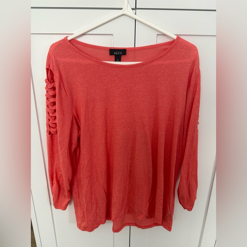 Alyx Women's Coral Long Sleeve Top